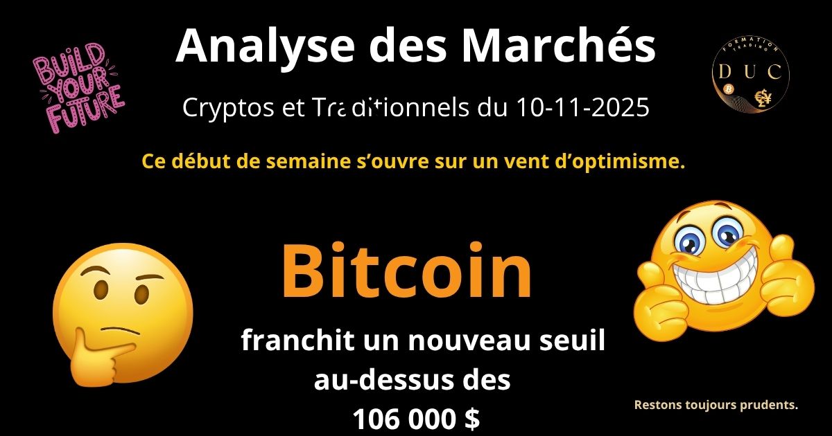 Analyse des Marchés : Cryptos et Traditionnels du 10-11-2025