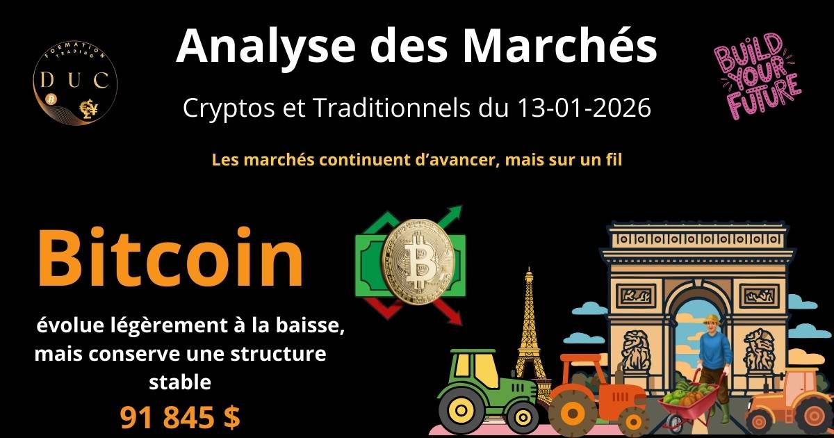 Analyse des Marchés : Cryptos et Traditionnels du 13-01-2026